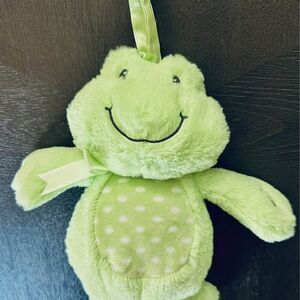 Baby Gund Green DOTTERSWORTH Soothing Sounds Frog 10" Musical Plush Toy